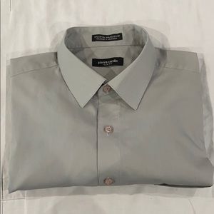 Pierre Cardin Slim Fit Long Sleeve Grey Shirt (L)